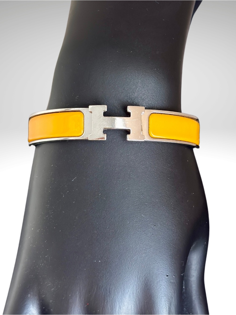 Hermes Silver-Tone H Bracelet